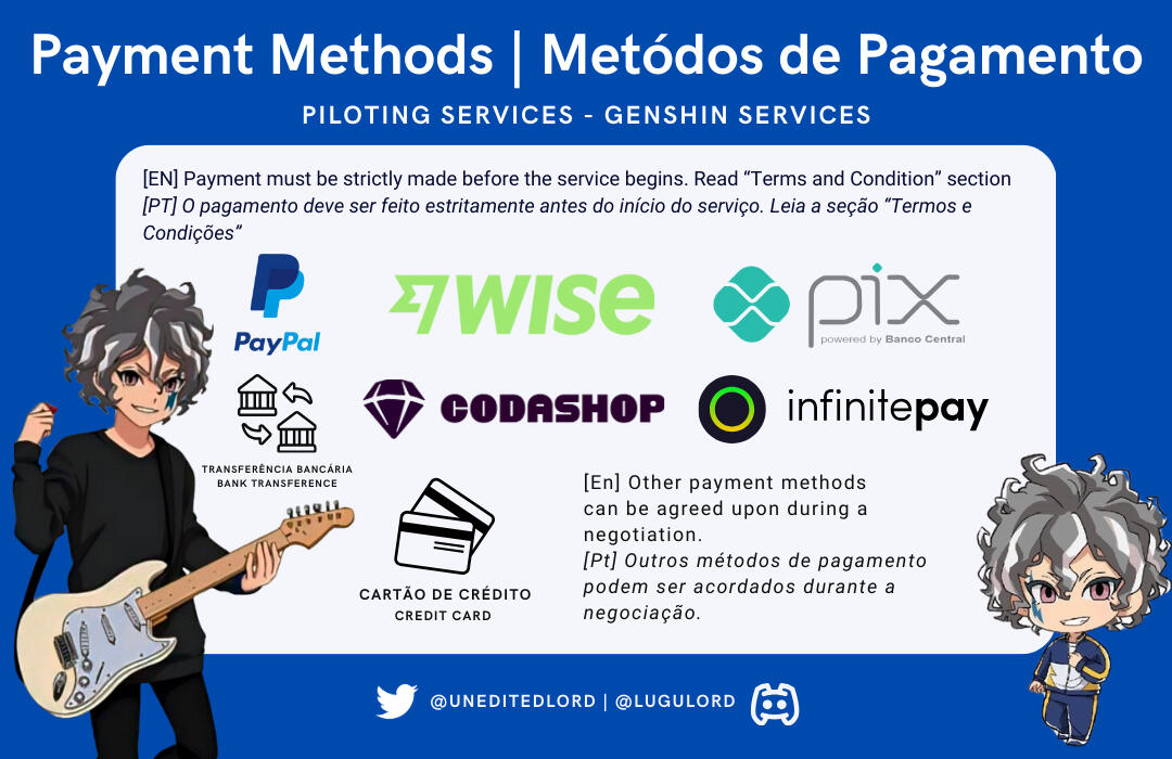 Lugu Payment Methods (PT-BR)